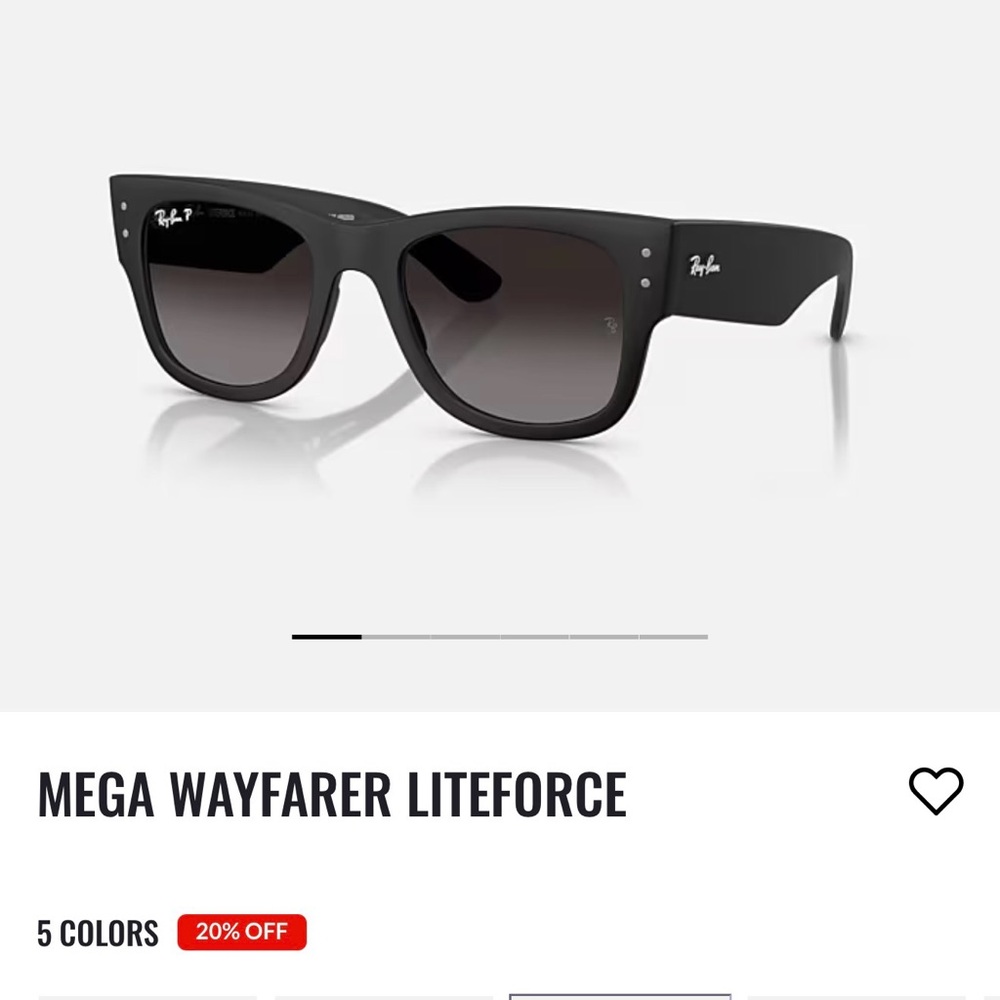 Ray-Ban Black Wayfarer Liteforce Sunglasses